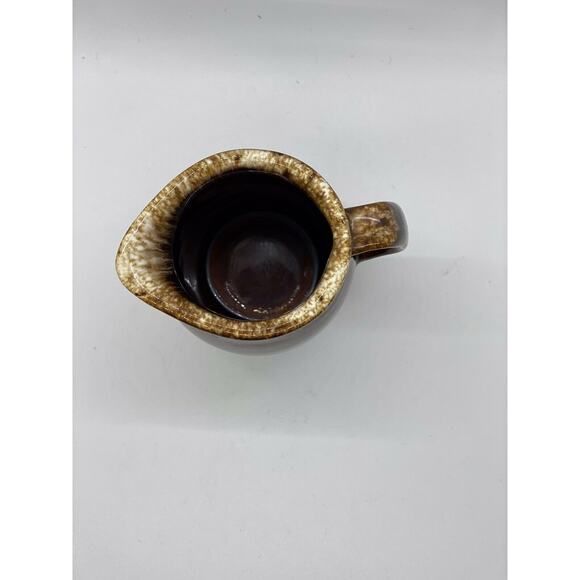 Vintage Hull Oven Proof Pottery Small Pitcher Creamer Syrup Brown Drip Glaze USA - Picture 6 of 8